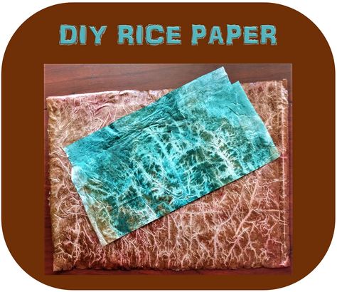 DIY Rice Paper and 7 Ways to Use It | by Celeste Wilson | The DIY Diaries | Medium Rice Paper Crafts, Homemade Rice Paper, Diy Rice Paper, Paper Decoupage, Rice Paper Decoupage, Mixed Media Crafts, Art Instructions, Craft Paper, Fabric Paper