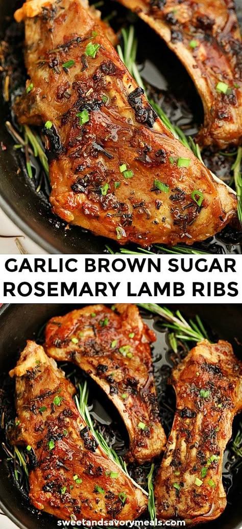 Lamb Pairings, Lamb Ribs Recipe, Lamb Rib Chops, Lamb Meals, Rosemary Lamb, Lamb Dinner, Roasted Lamb, Lamb Chop Recipes, Lamb Ribs