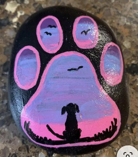 Paw Painting, Yard Ideas Backyard, Tree Watercolor Painting, Dog And Puppy, Art & Craft Paint, Painted Rocks Craft, Garden Crafts Diy, Vintage Garden Decor, Outdoor Decor Backyard