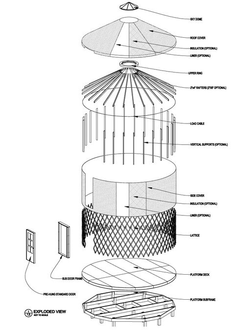 Viewing Deck Architecture, Off Grid Yurt, Yurt Architecture, Yurt Homes, Yurt Construction, Wooden Yurts, Yurt Ideas, Building A Yurt, Yurt Interior