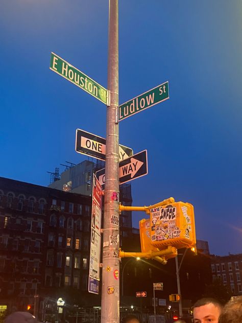 new york city ny sign post traffic light aesthetic street sign grunge stickers new york new york e houston ludlow street katz delicatessen Signs Aesthetic Street, New York Traffic Light, Signpost Aesthetic, One Way Sign Aesthetic, Traffic Astethic, Sign Board Aesthetic, Street Sign Photography, Sign Aesthetic Street, Aesthetic Road Signs