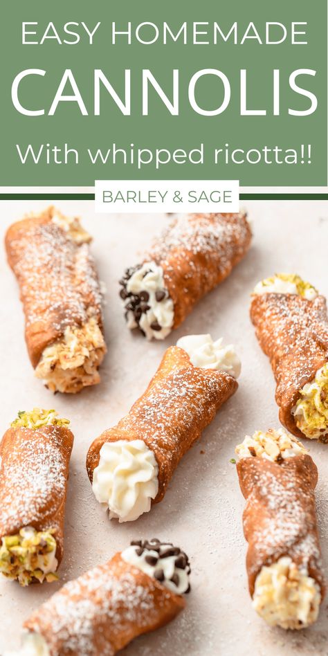 Meringue, Canolli Cream Filling Recipes, Canolis Recipe, Cannoli Recipe Easy, Crazy Desserts, Homemade Cannoli Recipe, Cannoli Recipes, Homemade Cannoli, Hazelnut Recipes