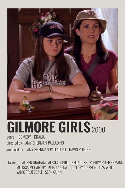 Gilmore Girls Lorelai And Rory, Gilmore Girls Movie, Collage Autumn, Gilmore Girls Poster, Lorelai And Rory, Gilmore Girls Lorelai, Liza Weil, Scott Patterson, Amy Sherman Palladino