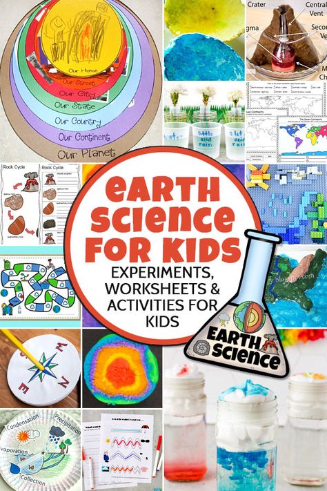 Earth Science Science Fair Projects, Earth Lessons For Preschool, Science Around The World, Layers Of The Earth Elementary, Earth Science For Preschool, Earth Science Stem Activities, Earth Science Kindergarten, 2nd Grade Earth Science Projects, Earth Stem Activities