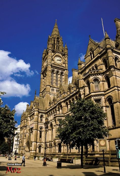 Town Hall, Manchester, United Kingdom Manchester United Kingdom, Background Wallpaper For Photoshop, London Life, Town Hall, Background Wallpaper, Manchester United, Barcelona Cathedral, Big Ben, Manchester