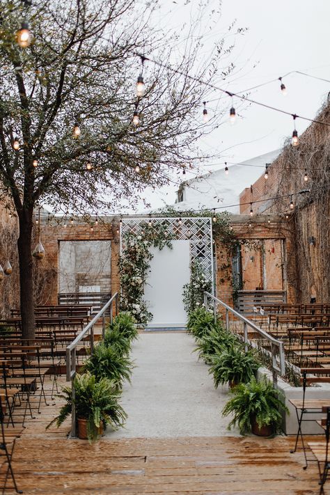 Wedding Aisles, Courtyard Wedding, Green Themed Wedding, Spring Wedding Inspiration, Moody Wedding, Geometric Wedding, Aisle Decor, Wedding Color Palette, Fort Worth Texas