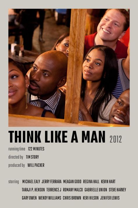 Think Like A Man Movie, Black Love Movies, Think Like A Man, Movie Character Posters, Romcom Movies, Movies To Watch Teenagers, Netflix Movies To Watch, Meagan Good, Iconic Movie Posters