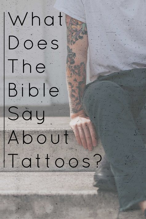 In the not so distant past, tattoos were taboo in Christian circles. But now they are common place. But what does the Bible say about tattoos? Bible Study Topics, Bible Study Notebook, Bible Study Verses, Bible Love, Bible Devotions, Bible Facts, Bible Teachings, Prayer Scriptures, Scripture Study