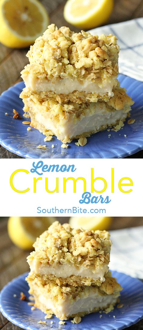 Only 5 ingredients stand between you and these amazingly delicious and super easy Lemon Crumble Bars! Baking Squares, Lemon Crumble Bars, Bake Quotes, Grandma Baking, Brownies Ideas, Lemon Crumble, Desserts Lemon, Mix Berry, Baking Quotes