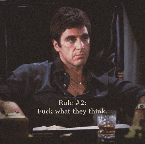 Ruthless, unpredictable, and driven mad by power, Tony Montana is a once-in-a-lifetime character who was too big for this world 🌎⁠ Michael Corleone Quotes, Montana Quotes, Scarface Quotes, Mafia Quote, Godfather Quotes, Gangster Quotes, Big Talk, Cinema Quotes, Gangsta Quotes