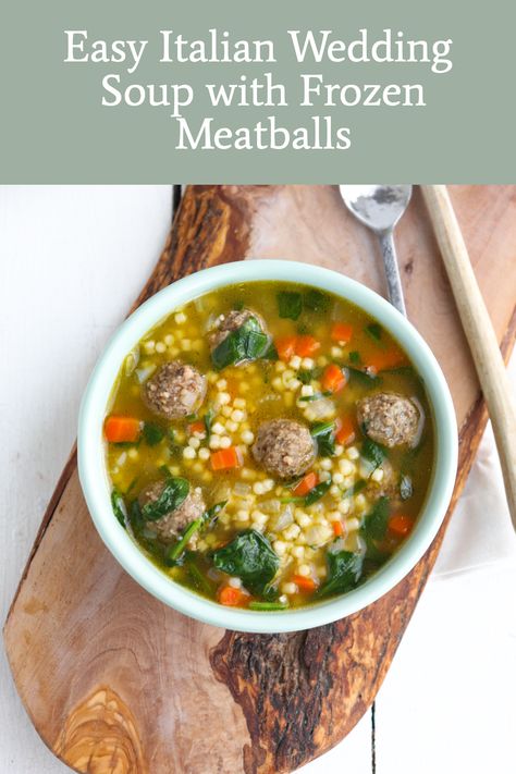 Easy Wedding Soup With Frozen Meatballs, Meatball Soup Frozen Meatballs, Italian Wedding Soup Freezer Meal, Frozen Meatball Soup Crockpot, Crockpot Wedding Soup Easy, Slow Cooker Italian Wedding Soup Frozen Meatballs, Crockpot Italian Wedding Soup Easy, Meatball Soup With Frozen Meatballs, Italian Wedding Soup With Frozen Meatballs