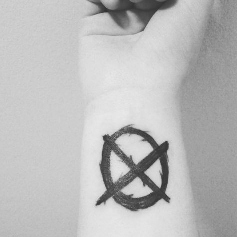 Creepy Pasta Tattoo Ideas, Proxy Symbol Tattoo, Creepy Pasta Tattoo, Marble Hornets Tattoo, Proxy Tattoo, Creepypasta Tattoos, Proxy Symbol, Pentacle Tattoo, Silly Tattoos