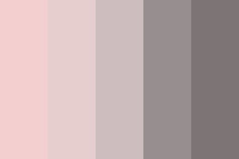 Pink-Gray Change Color Palette Gray And Pink Color Scheme, Pale Pink And Gray Bedroom, Pinkish Gray Paint Color, Grey Pink Wall Paint, Grey Pink Palette, Light Pink And Gray Bedroom, Grey Kitchen Pink Accents, Pink And Grey Bedroom Walls Paint Colors, Gray Pink Color Palette