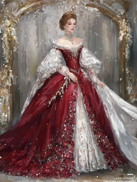 Fantasy Queen Dress, Ball Gowns Victorian, Victorian Era Dresses, Victorian Gown, الفن الرقمي, Queen Dresses, Looks Country, 파티 드레스, Old Fashion Dresses