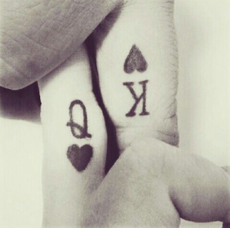 K & Q <3 Tattoos Initials, People With Tattoos, Queen Tattoo Designs, Chess Tattoo, Partner Tattoos, Couples Tattoos, Queen Tattoo, Cat Tattoo Designs, King And Queen