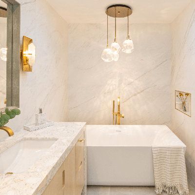 Crystal bathroom lighting