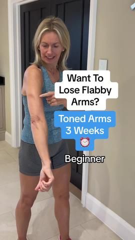 Arm Flab Exercises, Easy Arm Workout, Beginner Exercise, Arm Workout For Beginners, Arm Fat Exercises, Flabby Arm Workout, Beginner Exercises, Arm Flab, Tone Arms Workout