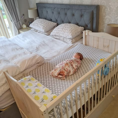 Baby Nursery Cribs & Toddler Beds, Crib With Bed In Room, Room With Crib And Bed, Baby Accessories Must Have Cribs & Toddler Beds, Crib Set Up, Crib Set Up In Parents Room, Baby Box Bed, Baby Bed Ideas Newborns, Baby In Bedroom With Parents