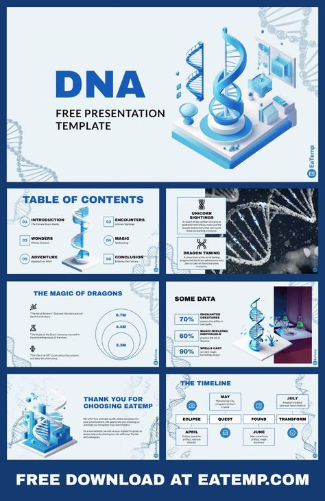 DNA 13 Dna Powerpoint Template, Science Powerpoint Templates, Science Presentation, Science Powerpoint, Science Fair Project, Presentation Slides Design, Powerpoint Tutorial, Powerpoint Charts, Slides Design