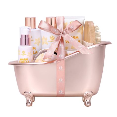 Spa Gifts for Women Spa Luxetique 8 Pcs Bath Set Gift Basket Christmas Gift Set Luxury Self Care Kit Gift for Her Vanilla Bath Sets for Girl with Shower Gel Body Oil Scented Candle Birthday Gifts for Women Relaxing Spa Kit ORDER HERE https://amzn.to/3yLgl2g Luxury Self Care, Women Relaxing, Self Care Kit, Basket Christmas, Vanilla Oil, Candle Birthday, Gift Baskets For Women, Spa Gift Basket, Bath Gift Set