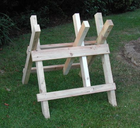 saw horse for chainsaws Log Saw Horse, Sawhorse Plans, Woodworking Tools Router, Saw Horse, Woodworking Tools Storage, Woodworking Saws, Antique Woodworking Tools, Woodworking Tools Workshop, Essential Woodworking Tools