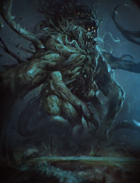 ArtStation - govnoipalki, Vladimir Matyukhin FT Cave Monster, Dnd Monster, Shadow Creatures, Boss Design, Mythical Birds, Lovecraftian Horror, Mythical Creatures Fantasy, Humanoid Creatures, Beast Creature