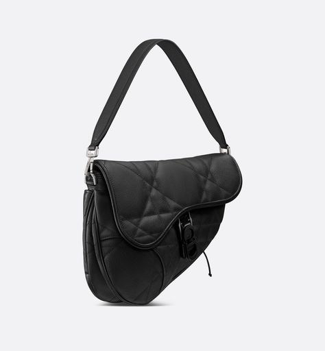 The Saddle Twin Bag Offers A Modern And Functional New Take On Dior's Iconic Saddle Bag. The Silhouette Is Crafted In Black Maxicannage Calfskin And Revisits The Heritage House Motif. It Features A Hallmark Flap, Enhanced By A Magnetic Cd Lock Buckle, And Reveals A Spacious Double Compartment To Organize The Essentials. The Removable Handle And Adjustable, Removable Grained Calfskin Strap Allow It To Be Worn Over The Shoulder, Crossbody Or Carried By Hand.. Twins, Christian Dior, Heritage House, Saddle Bag, Saddle Bags, Saddle, Calf Skin, Porter, Cd