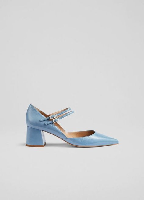 Savannah Blue Patent Mary Janes | Shoes | Collections Patent Mary Janes, Black Mary Jane Shoes, Sixties Fashion, Lk Bennett, Blue Pumps, Everyday Shoes, Footwear Design Women, V Cut, Court Shoes