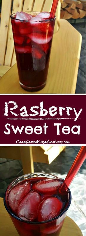 Raspberry Sweet Tea #Raspberry #Sweet #Tea #drink #beverages #sweettea #canada##canadiancookingadventures #canada #ohcanada150 Raspberry Sweet Tea, Raspberry Drink, Sweet Tea Recipes, Tea Cocktail, Tea Drink Recipes, Raspberry Tea, Drink Recipes Nonalcoholic, Iced Tea Recipes, Cocktail Drink