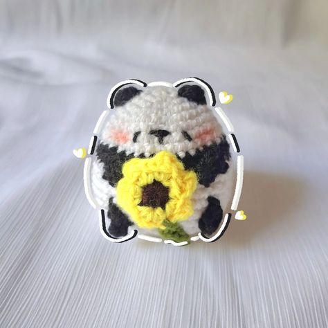 Crochet Chonky Panda w Sunflower🐼🌻 DM to order 💗🇮🇳 This cutie can be used as and customised into: Keychain Bag Charm Car Hanging Mini Desk Buddy (like shown above) Plushie (of your preferred size, charges vary) #crochetshop #smallbusinessindia #crochetmumbai #crochetindia #mumbai #india #crochetinspiration #crochetpanda #crochetkeychain crochet india, crochet mumbai, small crochet business, crochet shop, crochet decor, crochet accessories, crochet gifts, custom crochet, crochet inspirati... Crochet Desk Buddy, Crochet Desk Accessories, Business Crochet, Accessories Crochet, Crochet Decor, Desk Buddy, Crochet Panda, Decor Crochet, Mini Desk