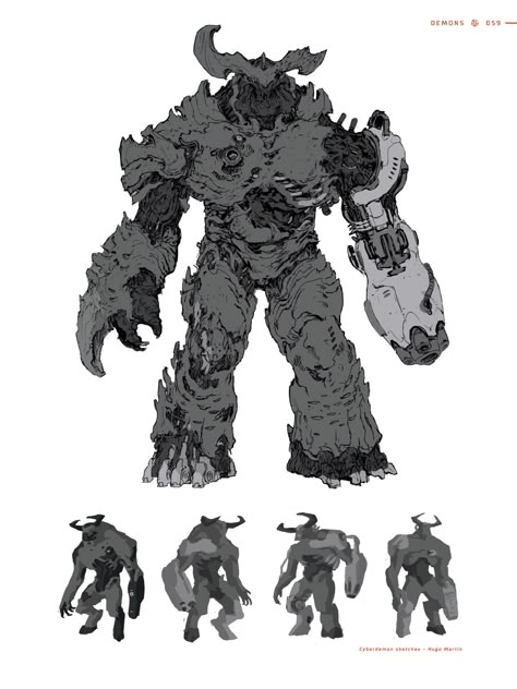 Libro Art of DOOM Demon Robot Concept Art, Doom Demons Art, Doom Monsters, Doom Concept Art, Doom Art, Doom Demons, Doom 2, Doom Slayer, Doom Game