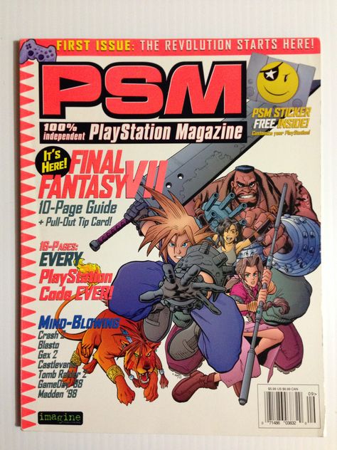 PSM September 1997 Playstation Magazine, Video Game Magazines, Gaming Magazines, Video Game Images, Retro Gaming Art, I Love Games, Final Fantasy Artwork, Classic Video, Retro Game