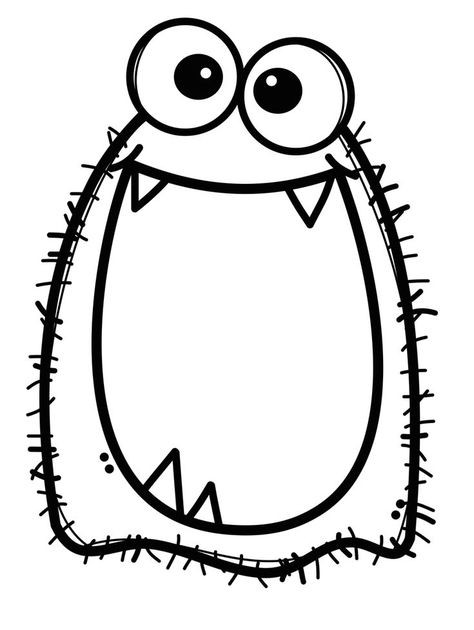 Halloween Coloring Pictures, Coloring Pages Halloween, Cute Monsters Drawings, Doodle Monster, Creative Clips Clipart, Monster Coloring Pages, Monster Theme, Monster Drawing, Stick Figure Drawing