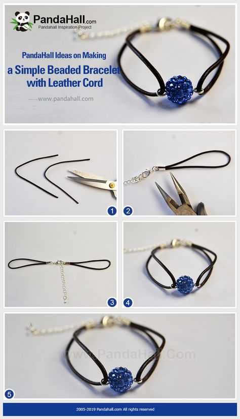 Accessories Diy Handmade, Simple Accessories Handmade, Bracelet En Cuir Diy, Cord Bracelet Diy, Simple Beaded Bracelets, Diy Leather Bracelet, Diy Bijoux, Jewelry Diy Bracelets, Cord Jewelry