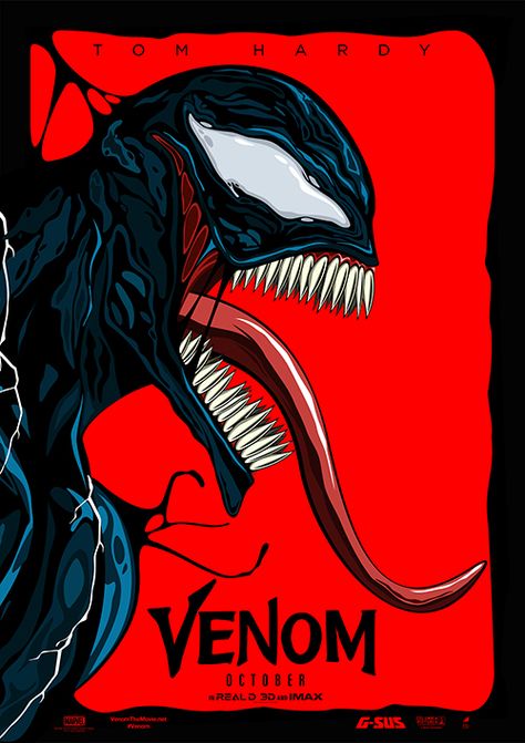 Letterboxd Posters, Venom Poster, Sus Art, Art Alternative, Venom Marvel, Venom Movie, Venom Art, 3d Art Drawing, Marvel Venom