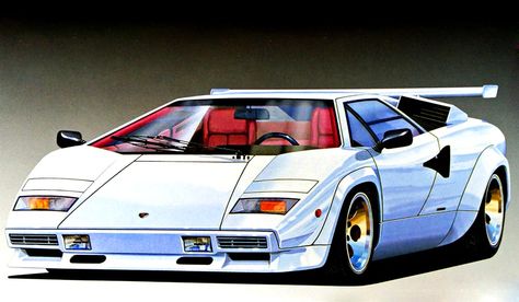 80s Lamborghini Countach illustration Cool Car Drawings, Bike Kit, Train Art, Lamborghini Countach, Skull Wallpaper, Car Drawings, Car Cartoon, Arte Fantasy, Drift Cars