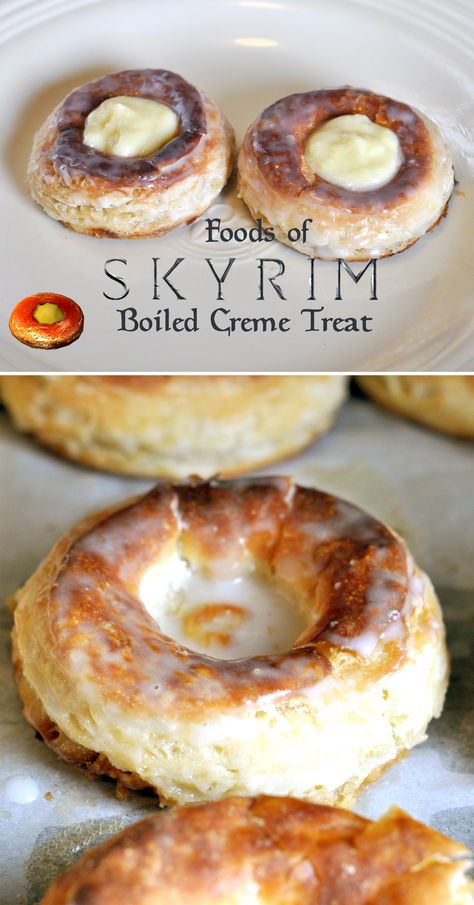 A recipe from The Elder Scrolls V: Skyrim. This food does not have an in-game recipe, so I just implemented some nordic baking techniques to make this recipe. Skyrim Food, Hobbit Food, Viking Food, Baking Techniques, Medieval Recipes, Geek Food, Elder Scrolls V Skyrim, Awesome Recipes, Krispy Kreme