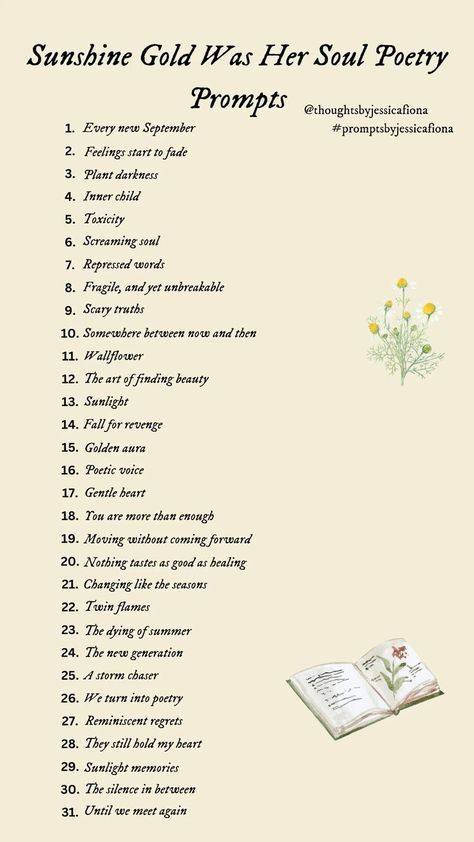 Daily prompts to write poetry #poetry #poetryprompts #prompts Book Writing Journal, Writing Challenge Poetry, Writing Prompts For Creative Writing, Things To Write Poetry About, Creative Poetry Prompts, Prompts For Poetry, Aesthetic Poetry Prompts, Journal Poems Writing Prompts, Different Poem Styles