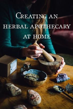 Creating an Herbal Apothecary at Home - become a home herbalist with this list of medicinal herbs and home remedies that are perfect for creating the home apothecary. Herbs like Chamomile, Fennel, Elderberries, Skullcap, Elecampane, Echinacea, Ginger, Holy Basil, Cardamom, Burdock, Dandelion leaf, and Dandelion root, Mullein, Peppermint, Yarrow, Marshmallow, Calendula, Alfalfa, and so many more healing herbs! Herb Apothecary, Herbal Medicine Recipes, Gastrointestinal System, Herbal Apothecary, Natural Healing Remedies, Herbal Healing, Diy Remedies, Homemade Remedies, Healing Herbs