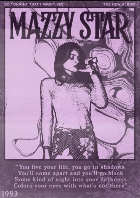 #poster #posterart #posterdesigns #mazzystar #musicposter #purple #purpleaesthetic #purpleposter Mazzy Star Poster, College Wall Art, College Poster, Star Poster, Mazzy Star, Dorm Posters, Poster Room, Picture Collage Wall, Tour Posters