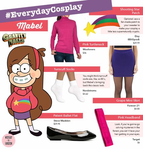 Mabel Cosplay, Mabel Pines Cosplay, Gravity Falls Costumes, Teen Titans Outfits, Gravity Falls Personajes, Mable Pines, Disneyland Dress, Gravity Falls Cosplay, Everyday Cosplay