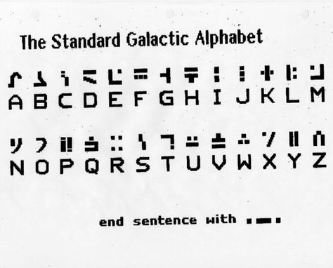 Standard Galactic Alphabet #Keen Galactic Alphabet, Minecraft Enchantments, Fictional Languages, Ancient Alphabets, Different Alphabets, Alphabet Code, Alphabet Symbols, Writing Code, Alfabet Letters