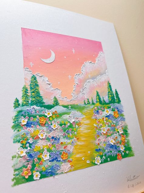 Cute Pastel Art Aesthetic, Oil Pastel Art Flowers, Pastel Sky Painting, Soft Oil Pastel, Painting Pastel, Easy Mandala Drawing, Oil Pastels Painting, Oil Pastel Paintings, Pastel Paintings