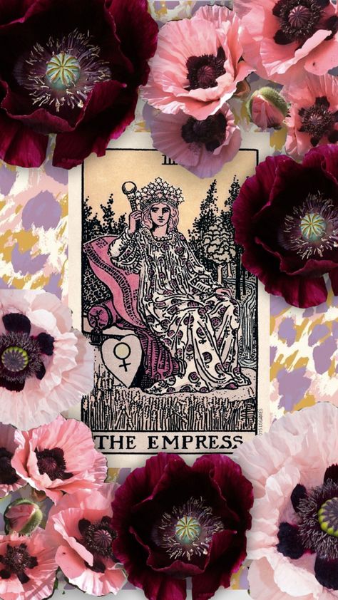 #tarot #empress #tarotcards Tarot Spreads, The Empress Tarot, Empress Tarot Card, Empress Tarot, Tarot Card Meanings, Tarot Card Decks, The Empress, Flower Backdrop, Tarot Decks