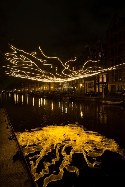 Amsterdam Light Festival, Light Art Installation, Light Festival, Interactive Installation, Sculpture Installation, Festival Lights, Light Installation, Land Art, Landscape Lighting