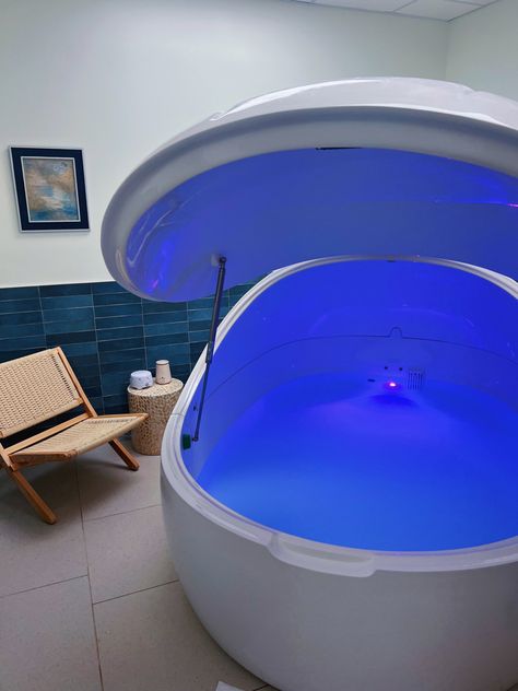 Sensory deprivation float tank Sensory Deprivation Tank Aesthetic, Sensory Deprivation Tank, Float Room, Float Tank, Deprivation Tank, Sensory Deprivation, Spa Days, Zen Space, Wellness Inspiration