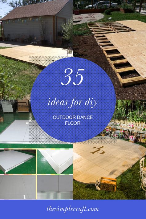 Diy Outdoor Dance Floor Wedding, Diy Backyard Dance Floor, Diy Dance Floor Indoor, Diy Dance Floor Wedding Cheap, Backyard Wedding Dance Floor Diy, How To Make A Dance Floor, Outdoor Wedding Flooring, Temporary Outdoor Flooring Ideas, Diy Outdoor Dance Floor Cheap