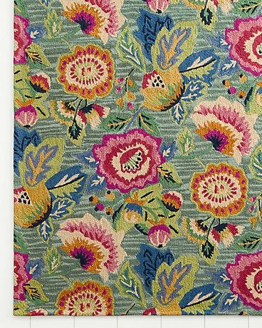 Company C Chintz Floral Hooked Rug Rugs 2023, Fall Rugs, Company C Rugs, 2024 Bedroom, Whimsical Kitchen, Flowers Vase, Rug Designs, Hooked Wool, Hooked Rug