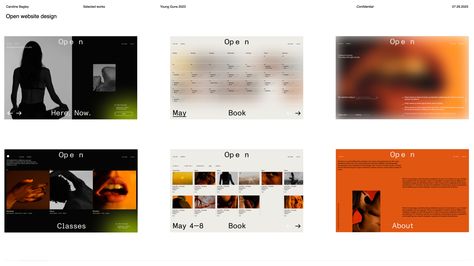 YG21 | Caroline Bagley | The One Club Creative Portfolio Website, Creative Presentation Design, Web Layout Inspiration, Web Design Awards, 포트폴리오 레이아웃, Editorial Design Layout, Magazine Layout Design, Edit Profile, Portfolio Layout