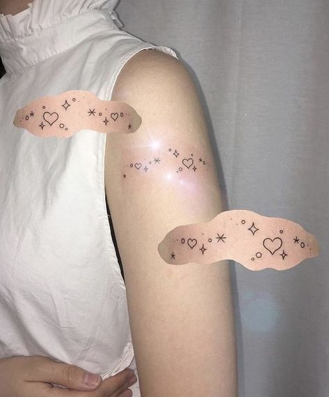 Sparkle Tattoo, Sharpie Tattoos, Kawaii Tattoo, Cute Little Tattoos, Cute Tiny Tattoos, Discreet Tattoos, Dainty Tattoos, Subtle Tattoos, Baby Tattoos